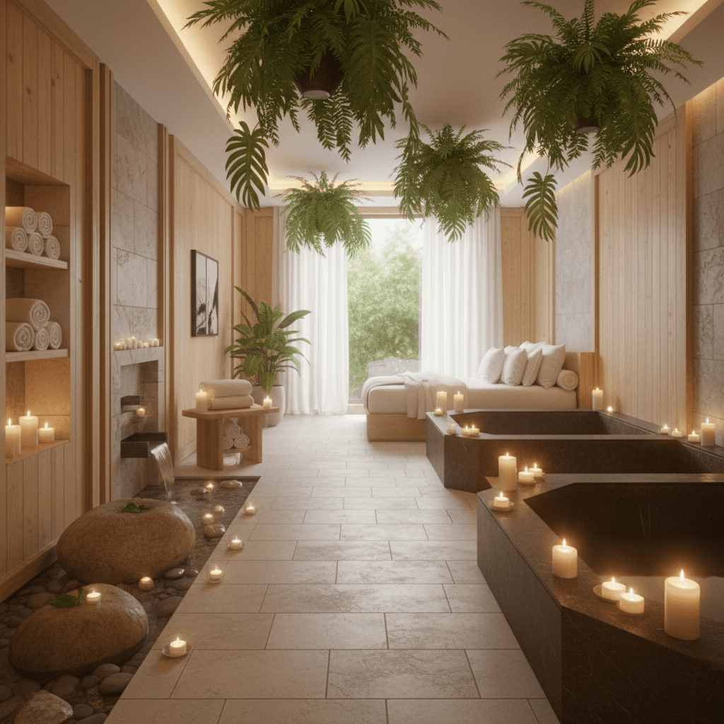 Luxury spa interior